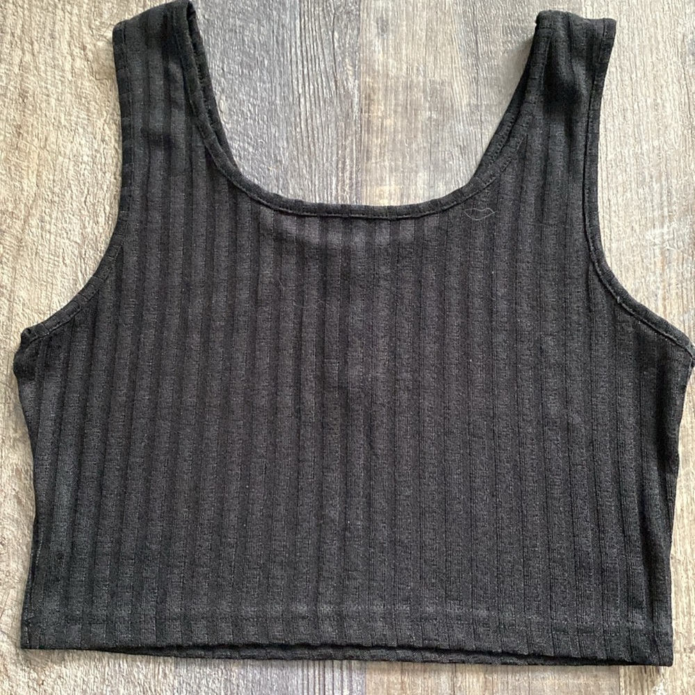 Black Ribbed Sleepwear Set - Picture 3 of 6